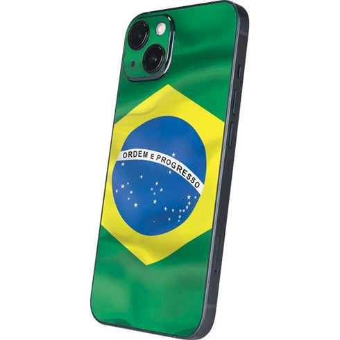 Brazil Flag iPhone 15 Plus Skin